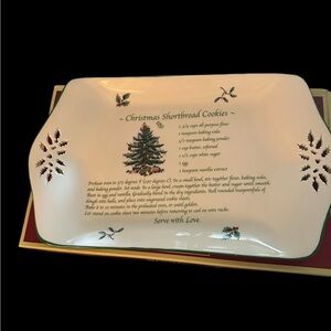 Spode Cream Holiday Decor Tray with Iconic Christmas Tree
